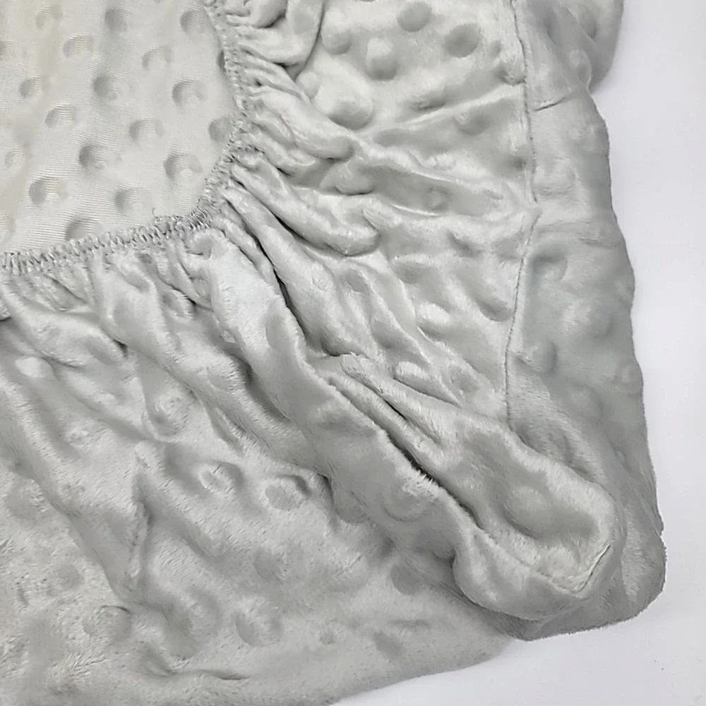 Changing Pad Cover Gray Dot Minky 16
